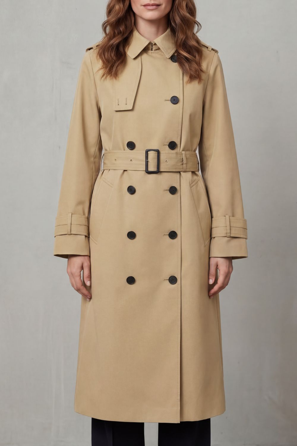 Sorellia – Classic cut – Double-breasted trench coat-10472591393111-OLVIA ROSE LONDON