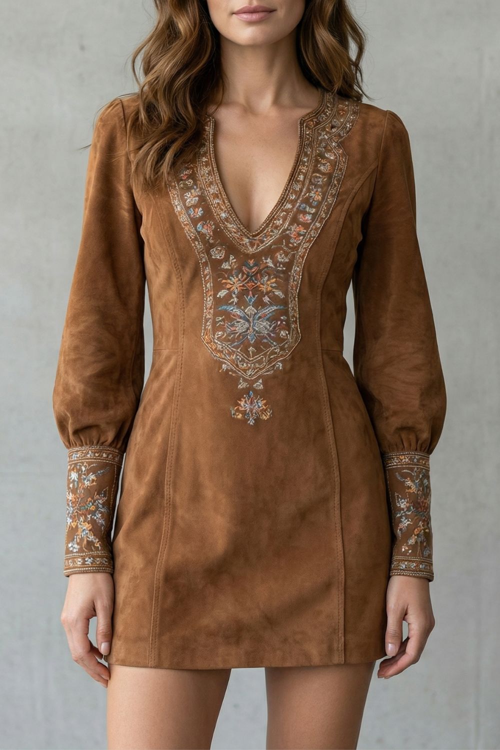 Eliranne – Embroidered detail – Boho mini dress-10452947108183-OLVIA ROSE LONDON