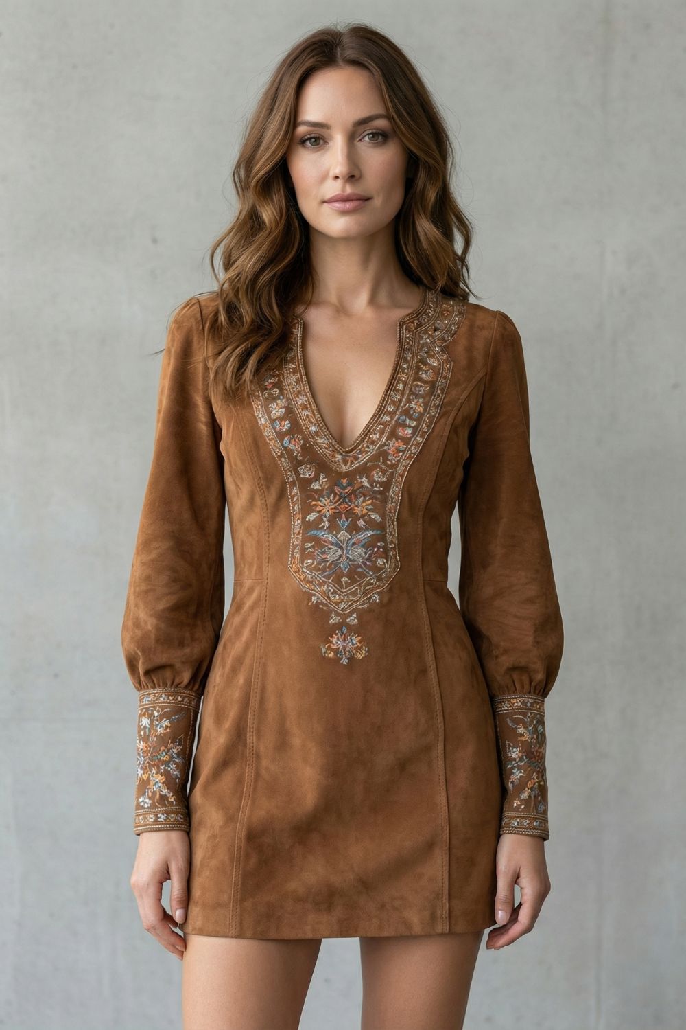 Eliranne – Embroidered detail – Boho mini dress-10452947108183-OLVIA ROSE LONDON
