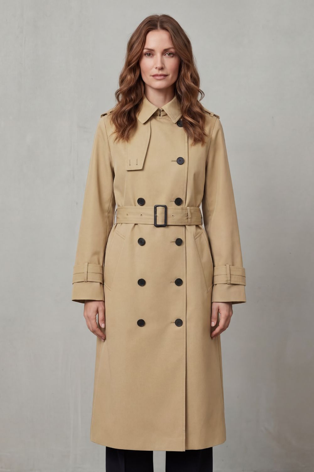 Sorellia – Classic cut – Double-breasted trench coat-10472591393111-OLVIA ROSE LONDON