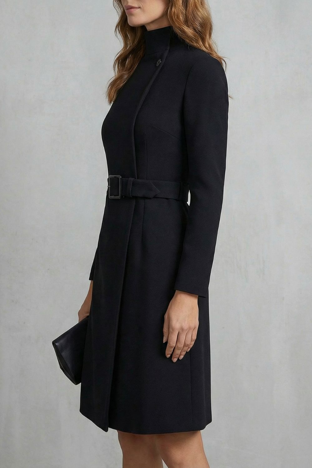 Nivara – Asymmetric belted waist – A-line midi dress-10452988920151-OLVIA ROSE LONDON