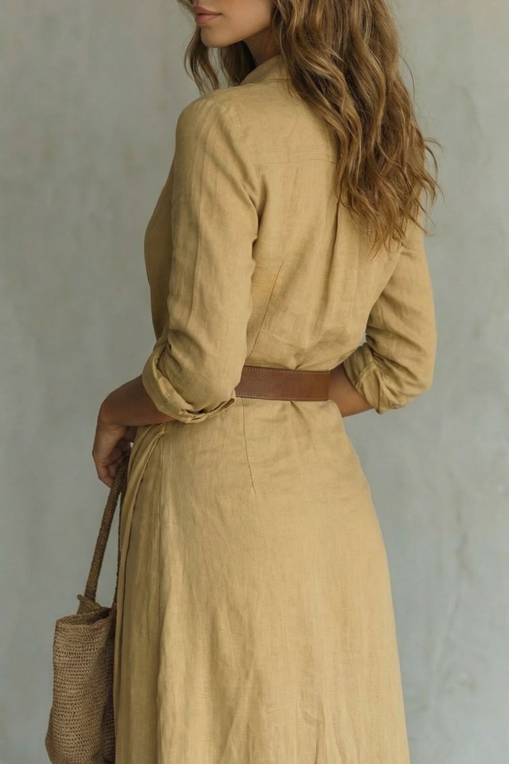 Azura – Button-down wrap dress – Belted maxi dress-10454194815319-OLVIA ROSE LONDON