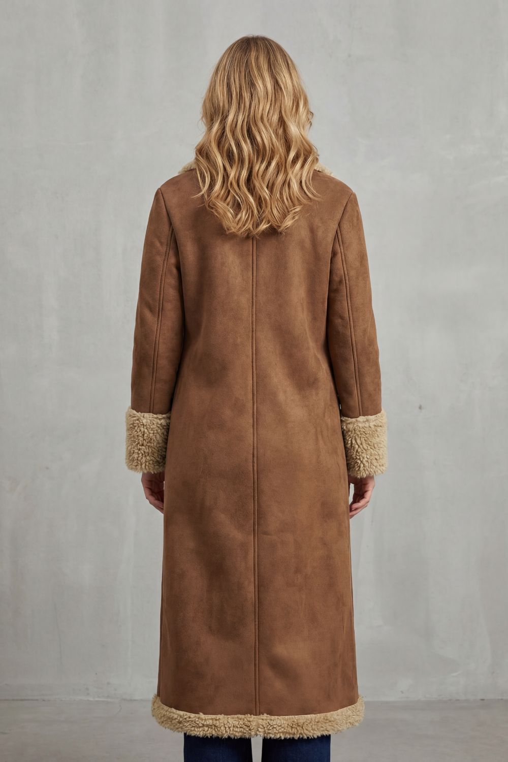 Selvion – Shearling-lined silhouette – Long winter coat-10487167877463-OLVIA ROSE LONDON