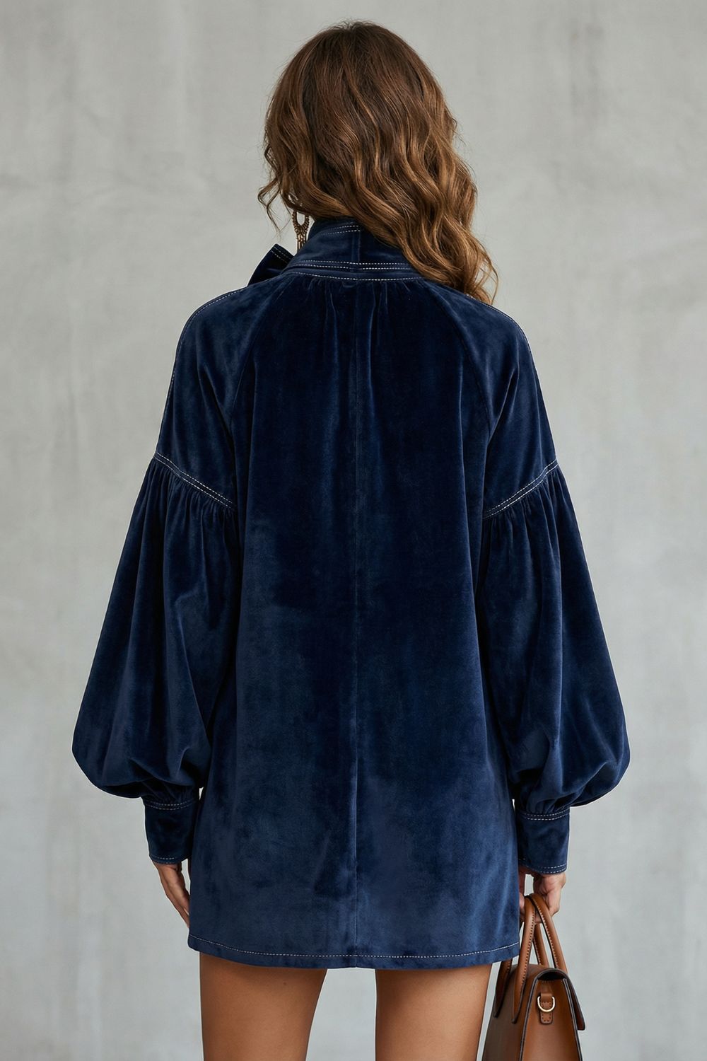 Velourine – Bow neck elegance – Mini dress-10452954677591-OLVIA ROSE LONDON