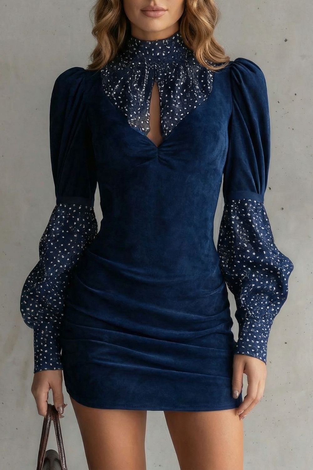 Serelinne – Vintage puff sleeve – Mini dress-10454207201623-OLVIA ROSE LONDON