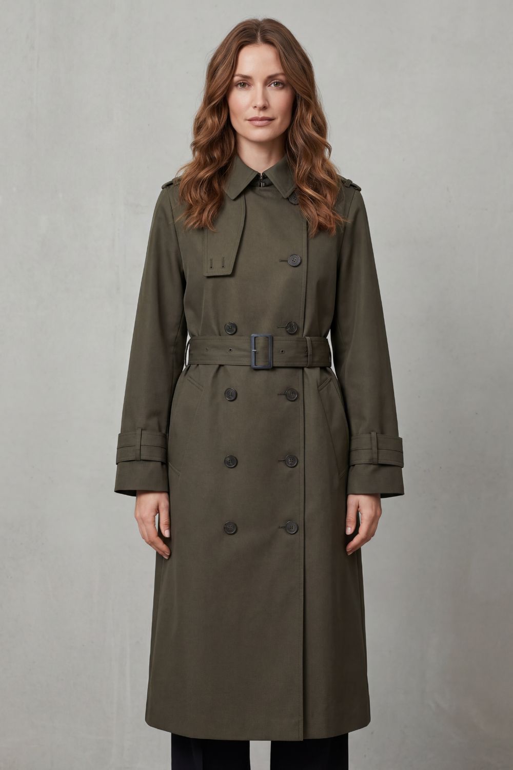 Sorellia – Classic cut – Double-breasted trench coat-10472591393111-OLVIA ROSE LONDON