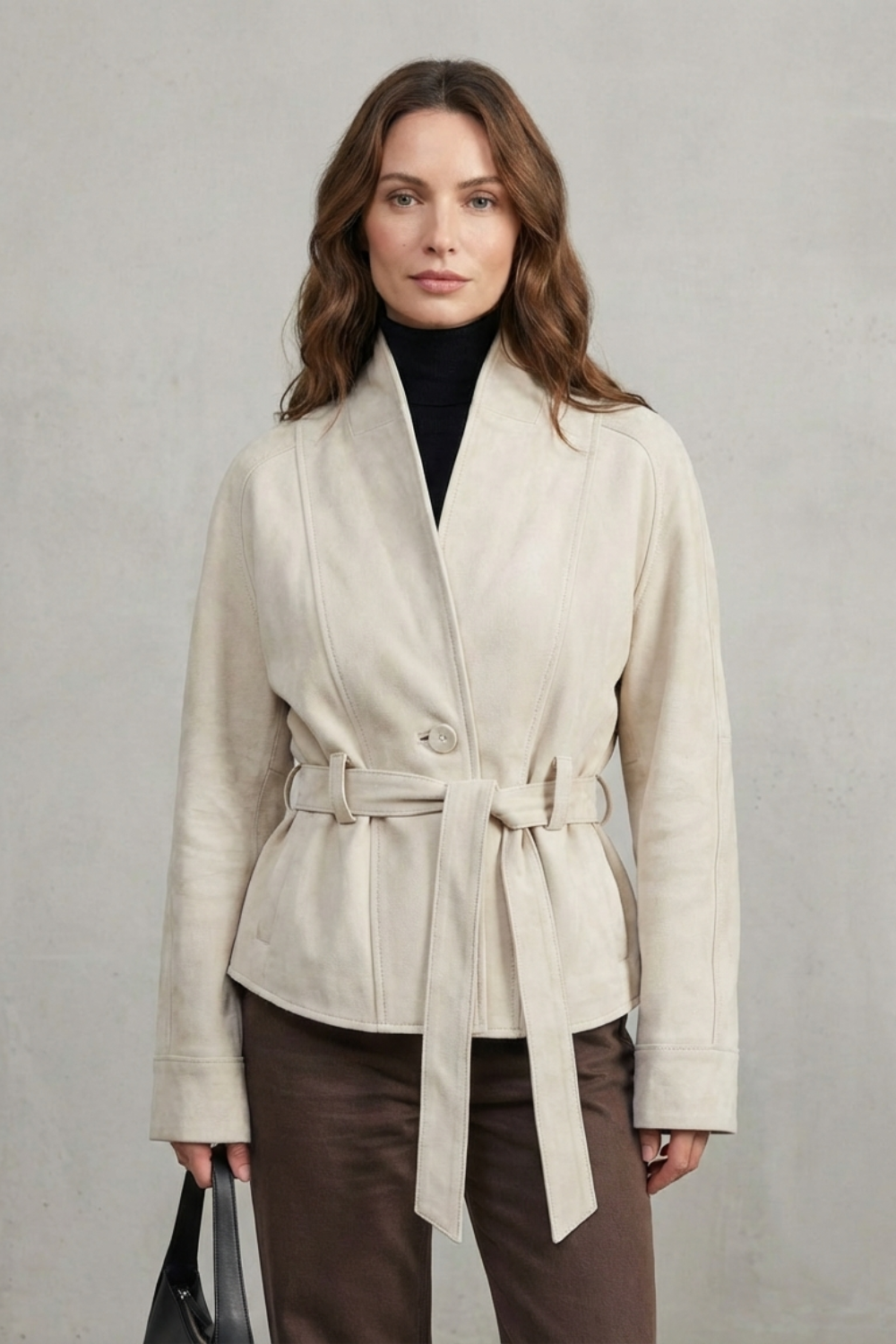 Alette – Cropped Double-Breasted Wool Jacket – French Elegance-10494046503255-OLVIA ROSE LONDON