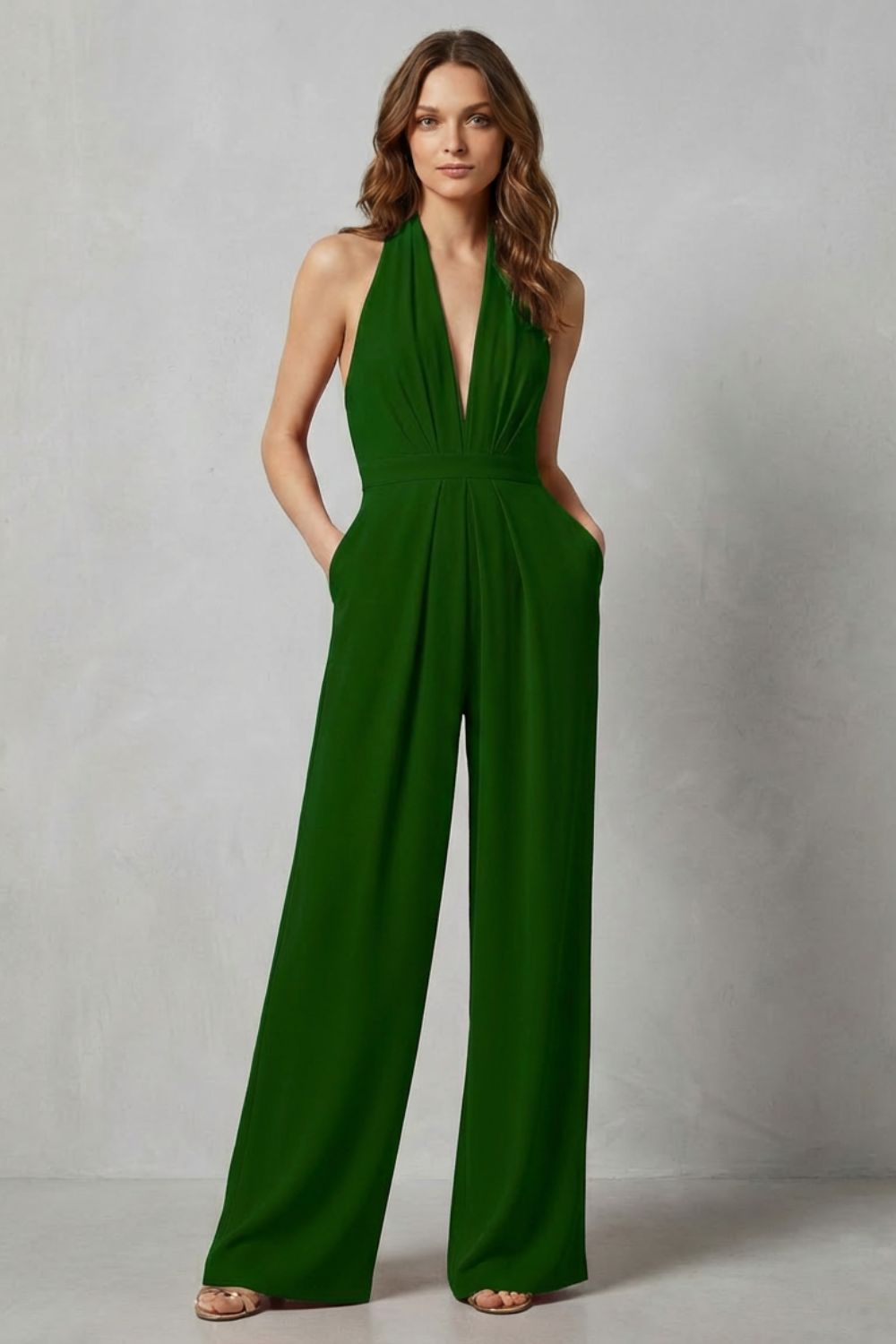 Aurora – Backless Halter Jumpsuit – Bold Summer Glamour-10494058430807-OLVIA ROSE LONDON