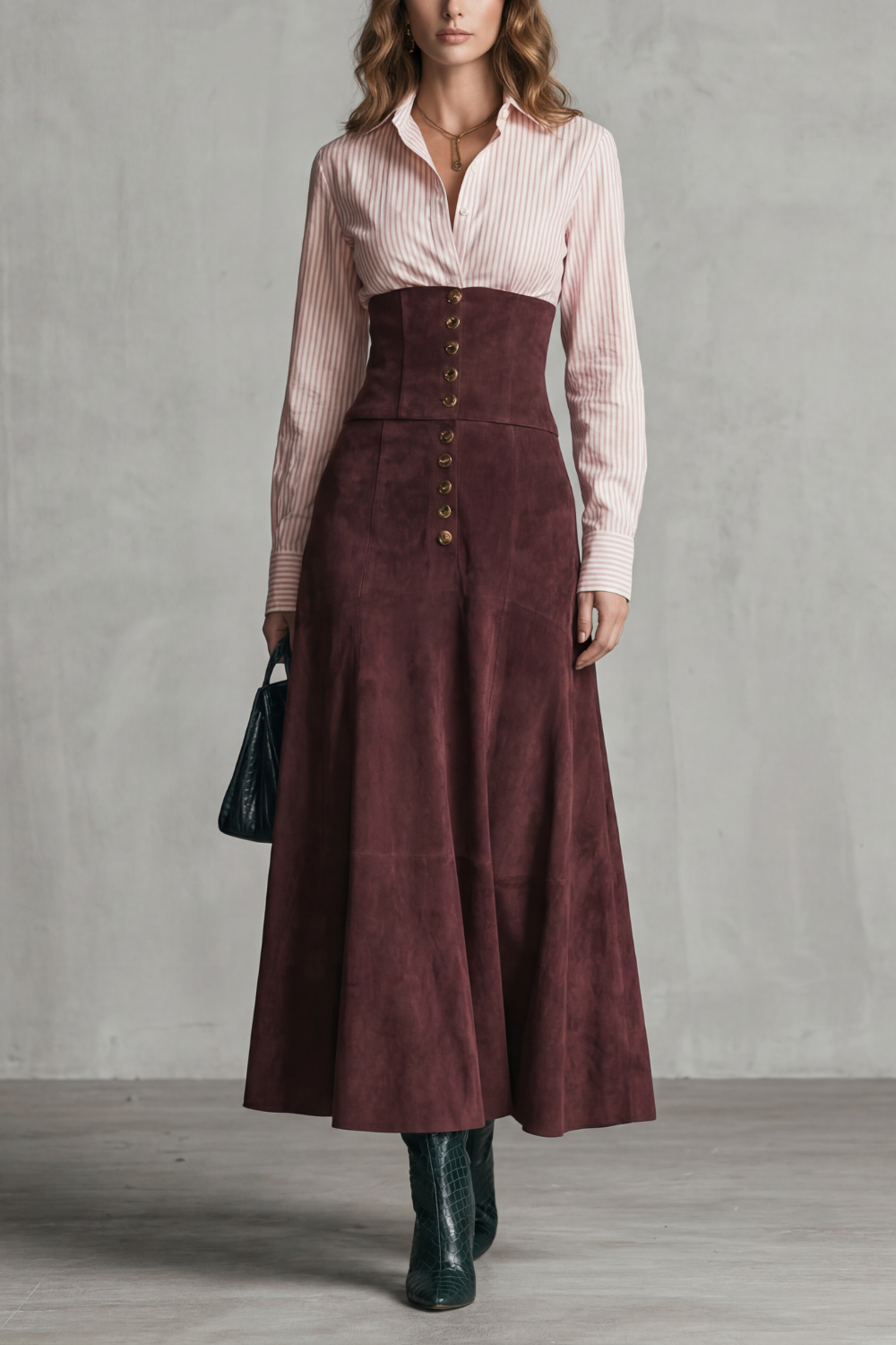 Avelinne – Corset waist silhouette – Maxi dress-10483507593559-OLVIA ROSE LONDON