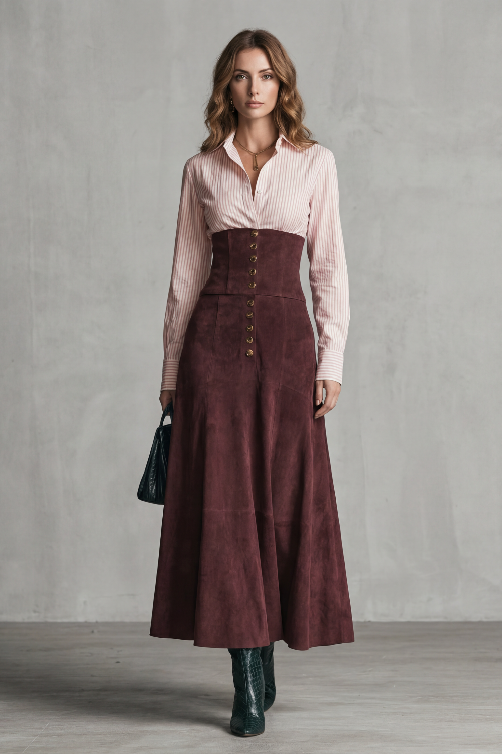 Avelinne – Corset waist silhouette – Maxi dress-10483507593559-OLVIA ROSE LONDON