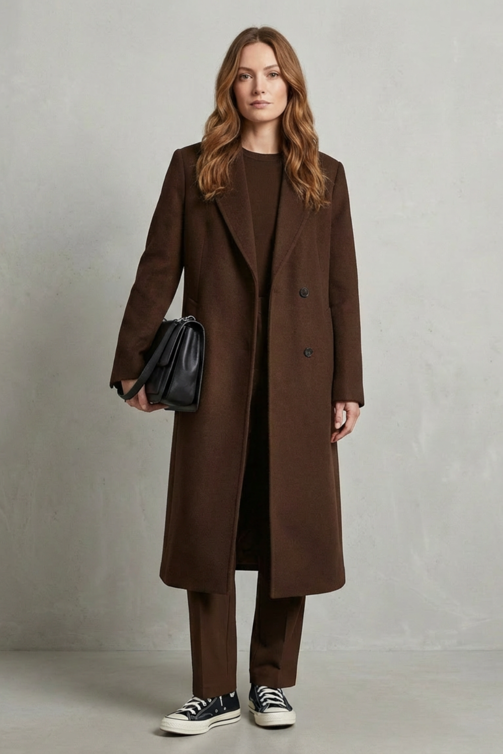 Avenza – Herringbone weave – Hepburn wool overcoat-10494041555287-OLVIA ROSE LONDON