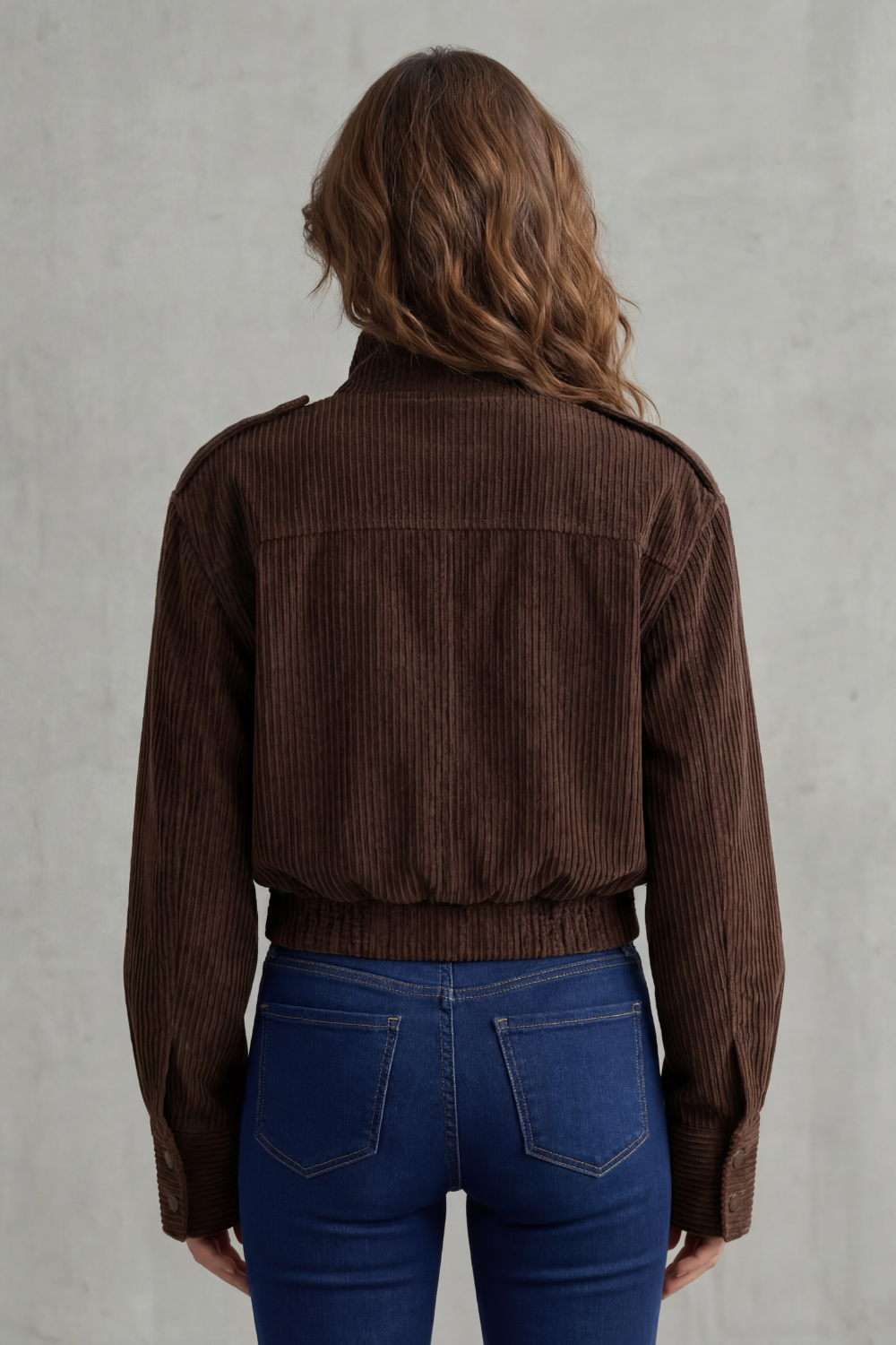 Bardelonne – Corduroy moto twist – Cropped jacket-10483578208599-OLVIA ROSE LONDON