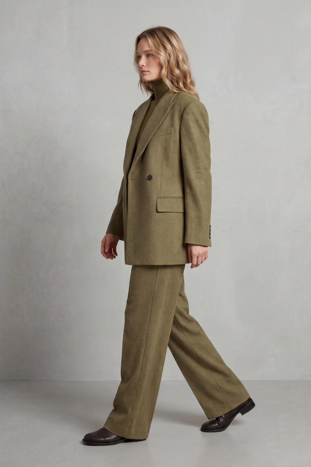 Brenda – Timeless Tailored Set – Structured Blazer & Wide-Leg Trouser-10490774880599-OLVIA ROSE LONDON