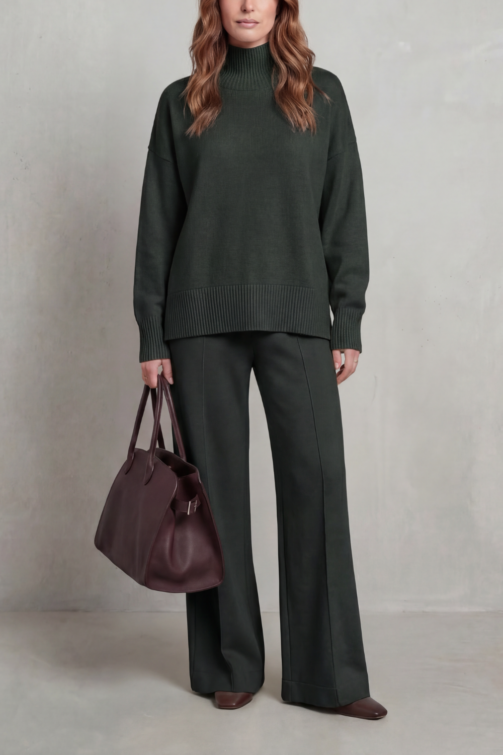 Casavella – Folded collar charm – Knit lounge set-10486880534871-OLVIA ROSE LONDON