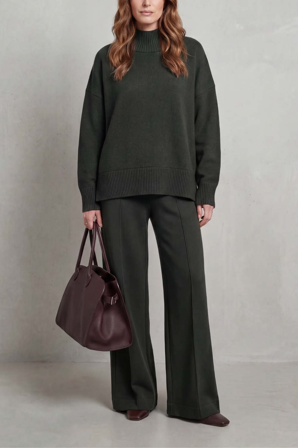 Casavella – Folded collar charm – Knit lounge set-10486880534871-OLVIA ROSE LONDON