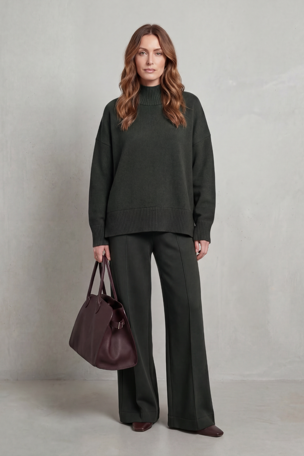 Casavella – Folded collar charm – Knit lounge set-10486880534871-OLVIA ROSE LONDON