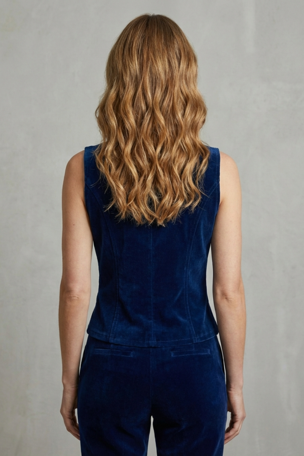 Cavallure – Double-breasted cut – Velvet military vest-10497647214935-OLVIA ROSE LONDON