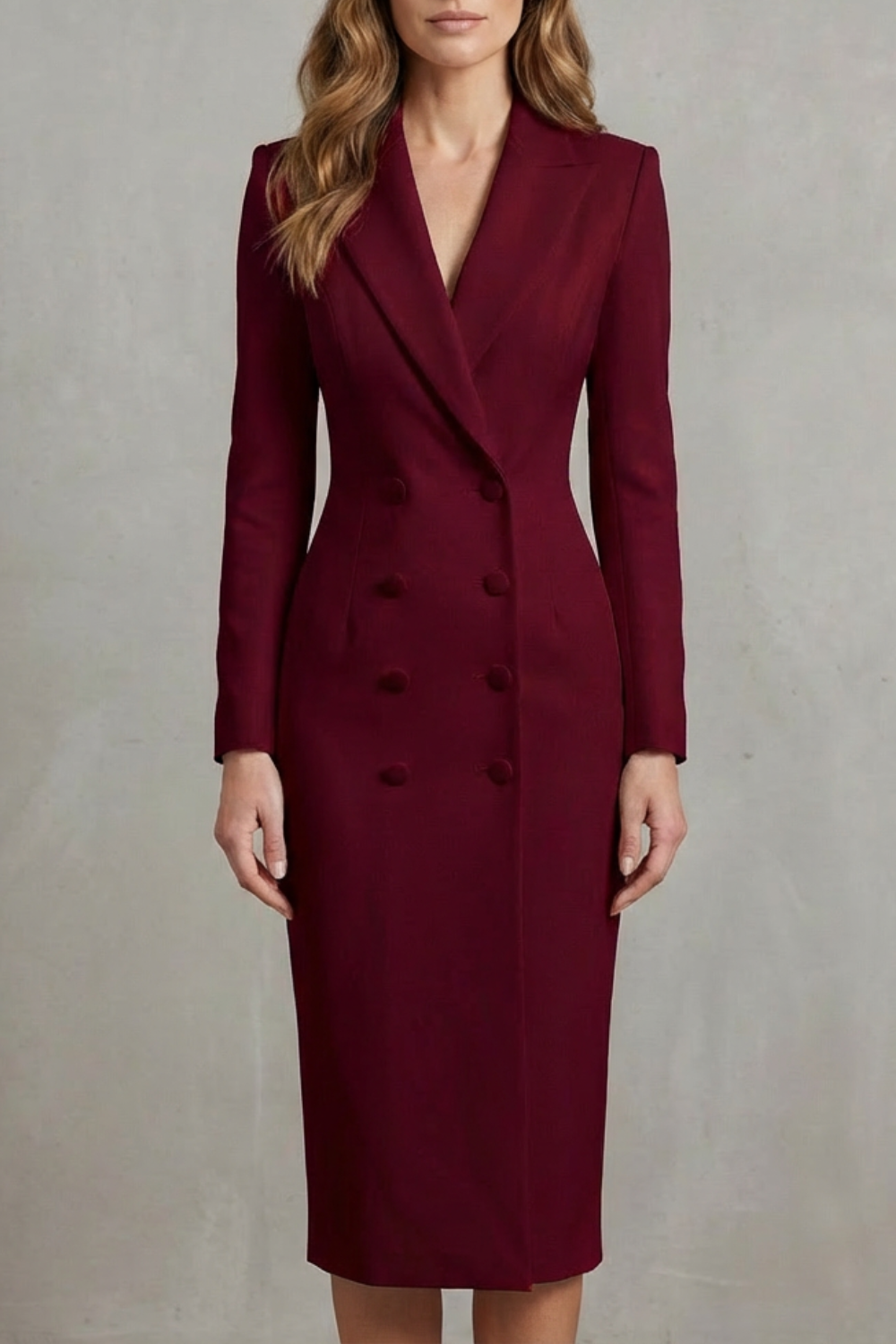 Celeste – Double-Breasted Blazer Dress – Executive Elegance for Power Dressing-10494058332503-OLVIA ROSE LONDON