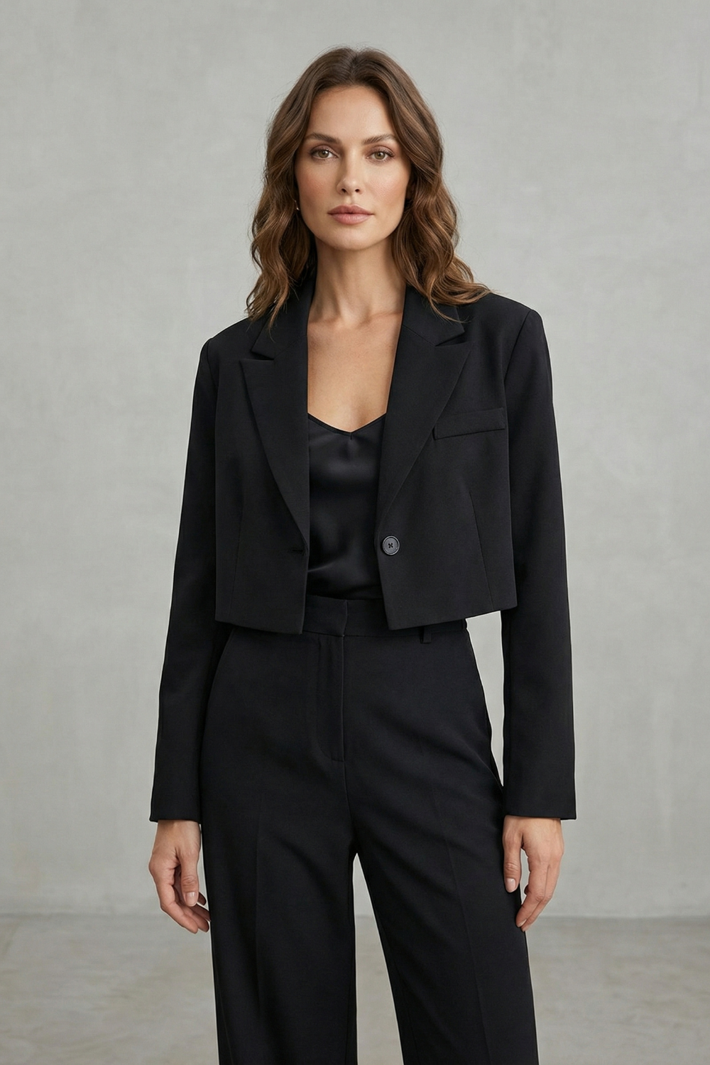 Domina – Chic cropped silhouette – Blazer-10427607613783-OLVIA ROSE LONDON