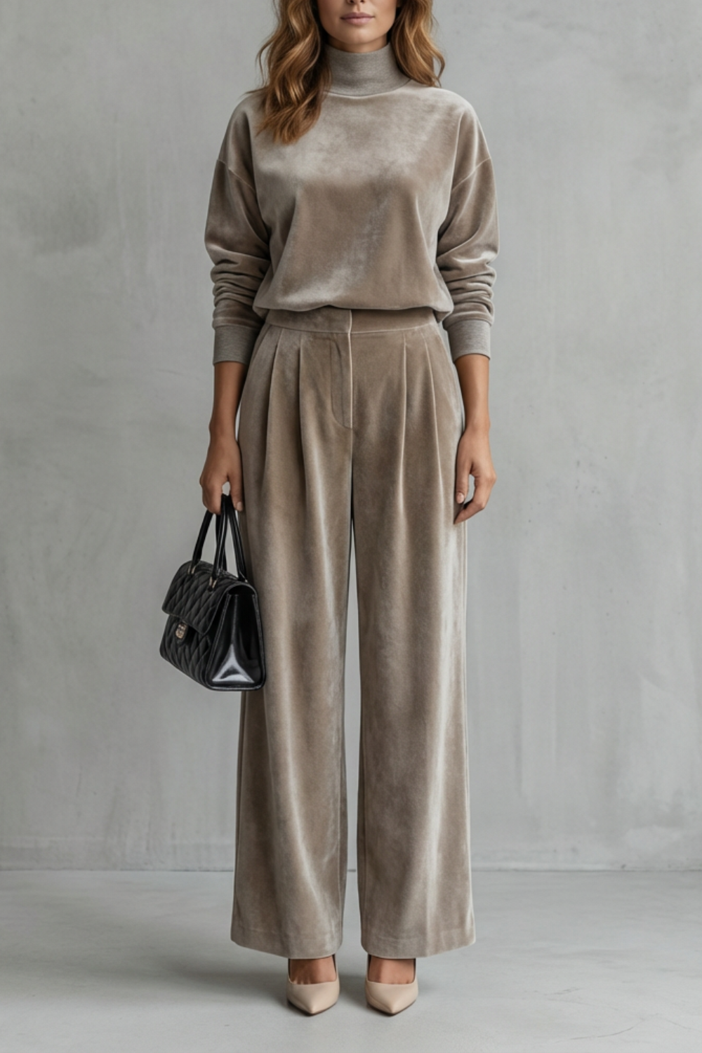 Élianne – Luxe Velour Elegance – Two-Piece Lounge Set-10508113215831-OLVIA ROSE LONDON