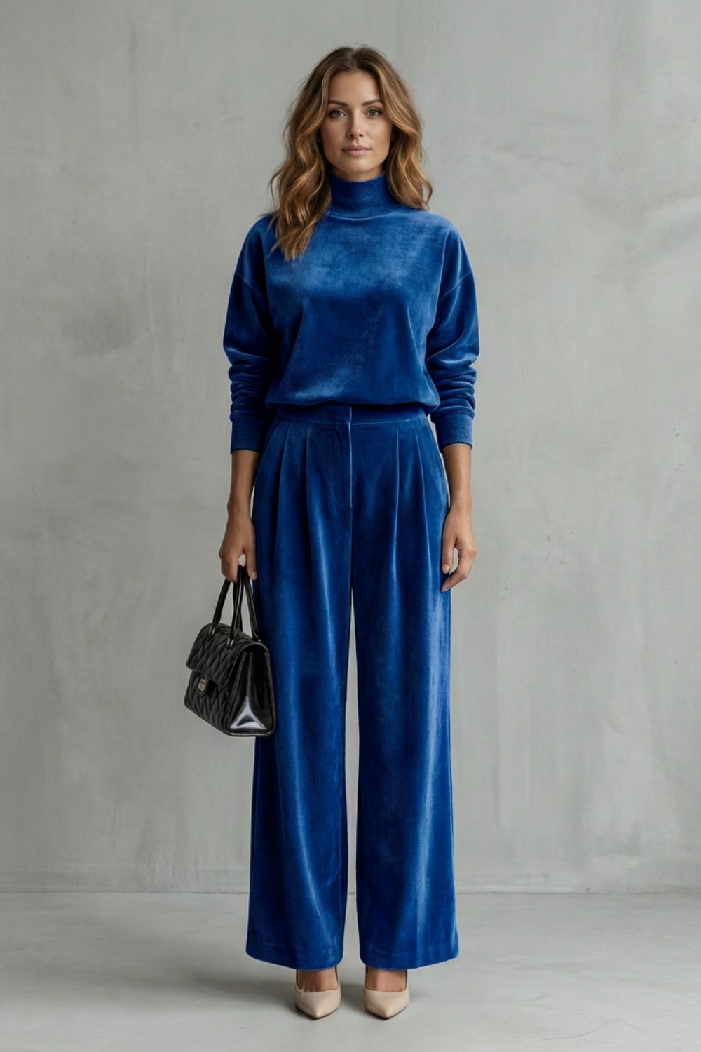 Élianne – Luxe Velour Elegance – Two-Piece Lounge Set-10508113215831-OLVIA ROSE LONDON