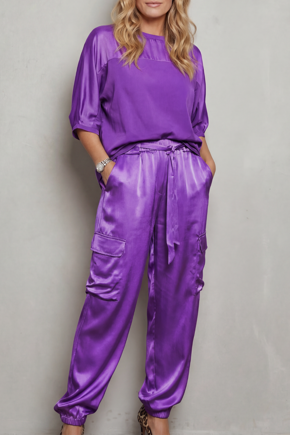 Finley – Silky Cargo - Lounge Set-10490775175511-OLVIA ROSE LONDON