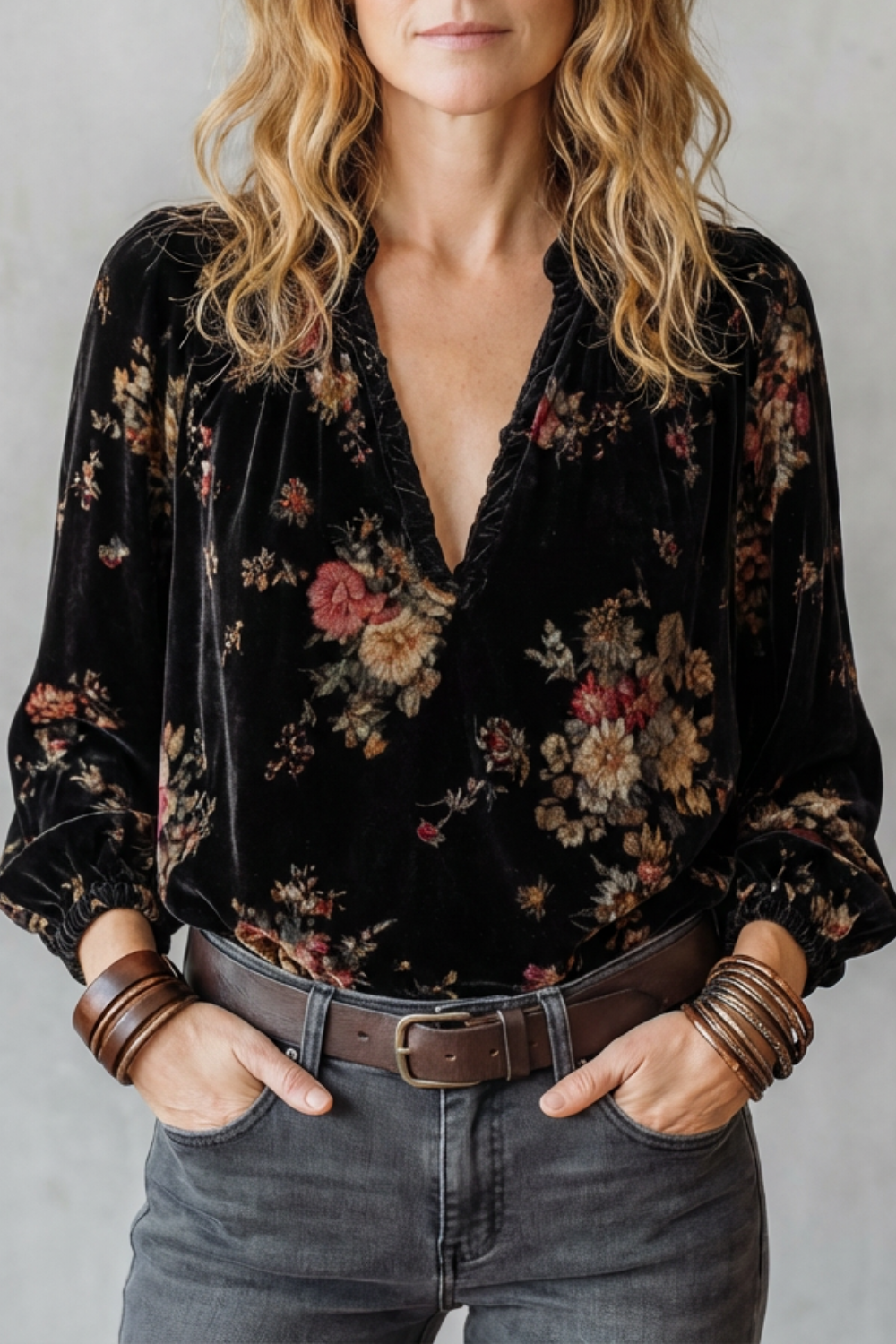 Florézia – Vintage bloom – Velvet floral tops collection-10497643479383-OLVIA ROSE LONDON
