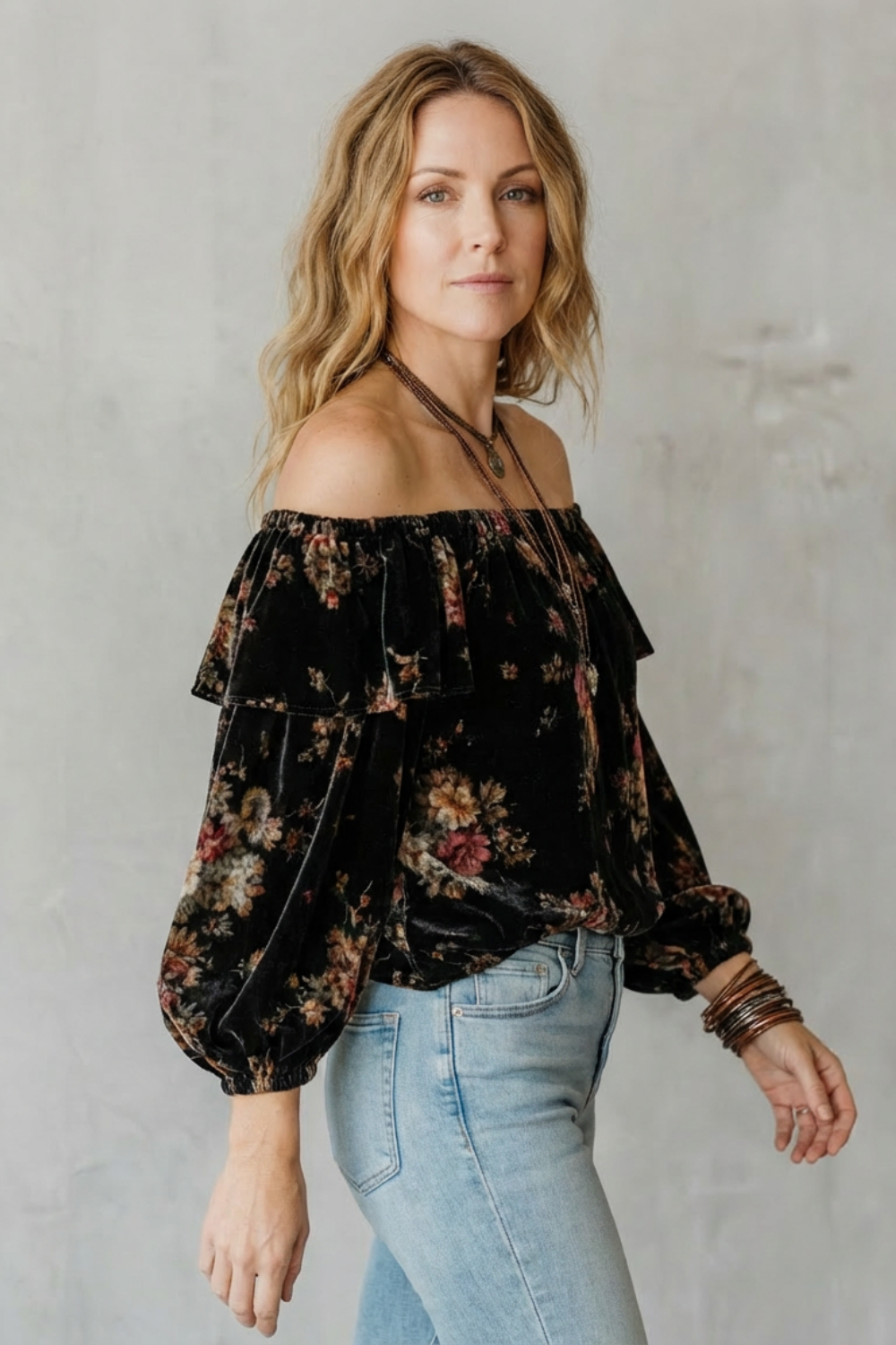 Florézia – Vintage bloom – Velvet floral tops collection-10497643479383-OLVIA ROSE LONDON