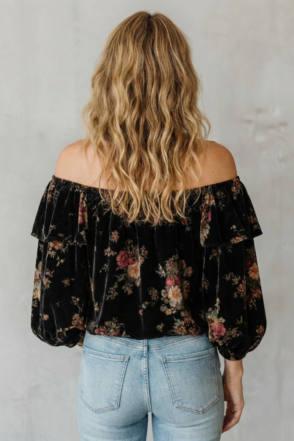 Florézia – Vintage bloom – Velvet floral tops collection-10497643479383-OLVIA ROSE LONDON