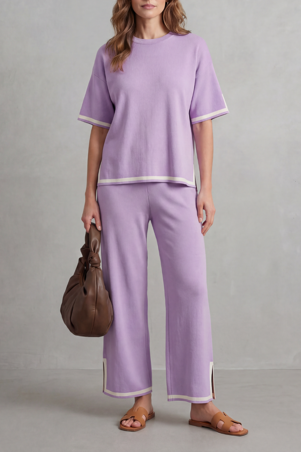 Jeah – Chic Contrast Trim – Lounge Set-10490774651223-OLVIA ROSE LONDON