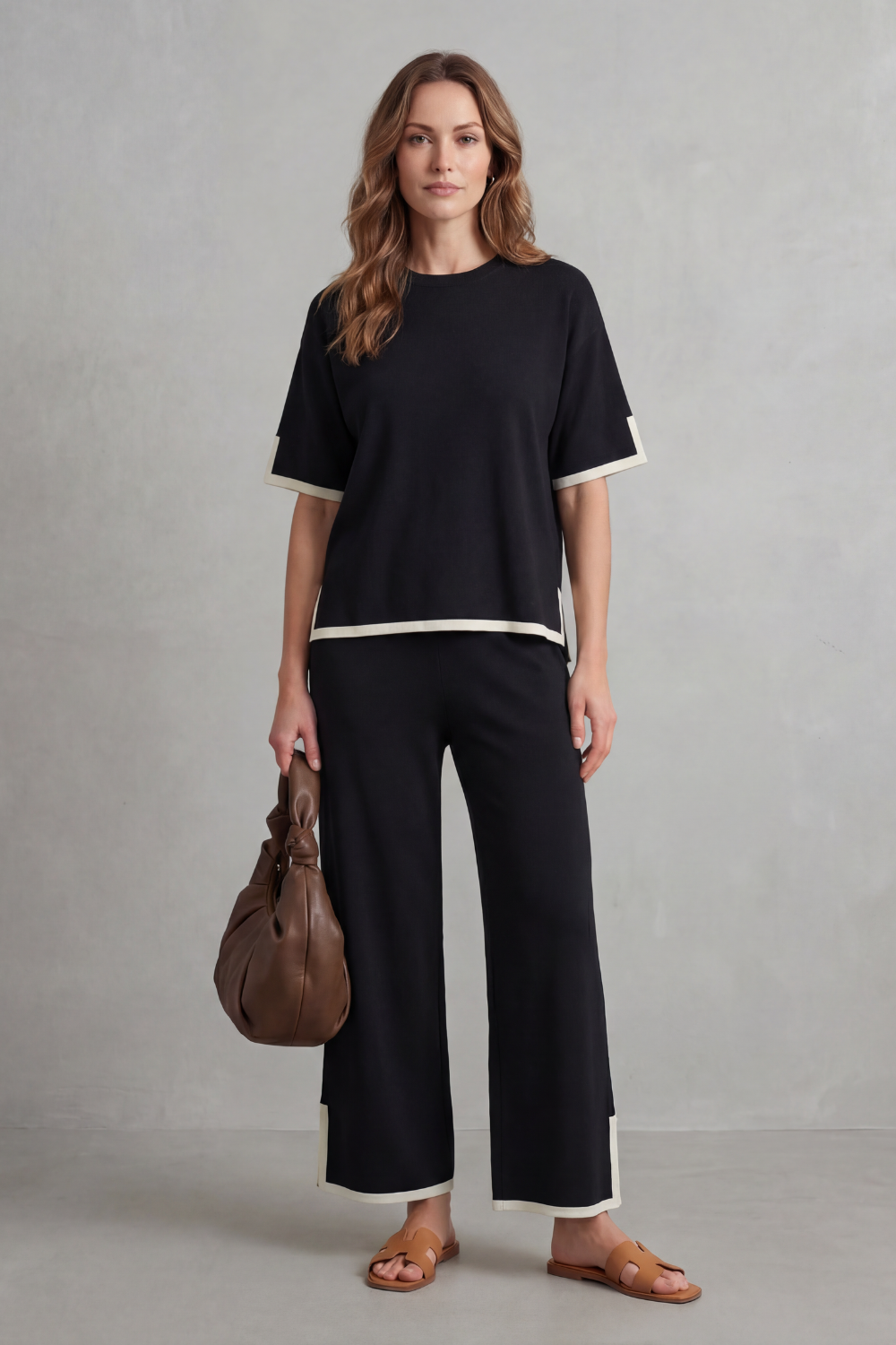 Jeah – Chic Contrast Trim – Lounge Set-10490774651223-OLVIA ROSE LONDON