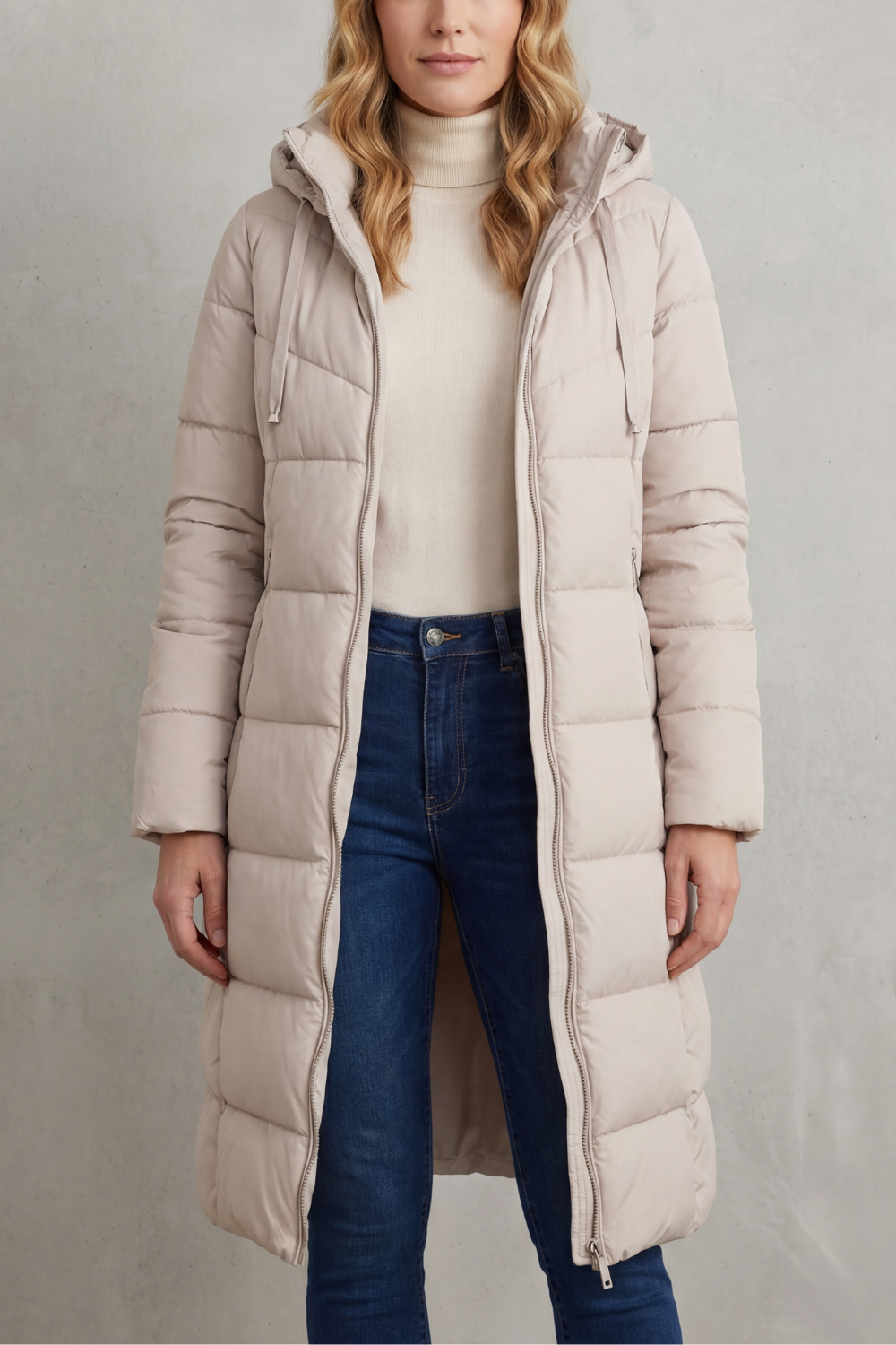 Langley – Warm Women’s Longline Puffer Jacket-10469896978775-OLVIA ROSE LONDON