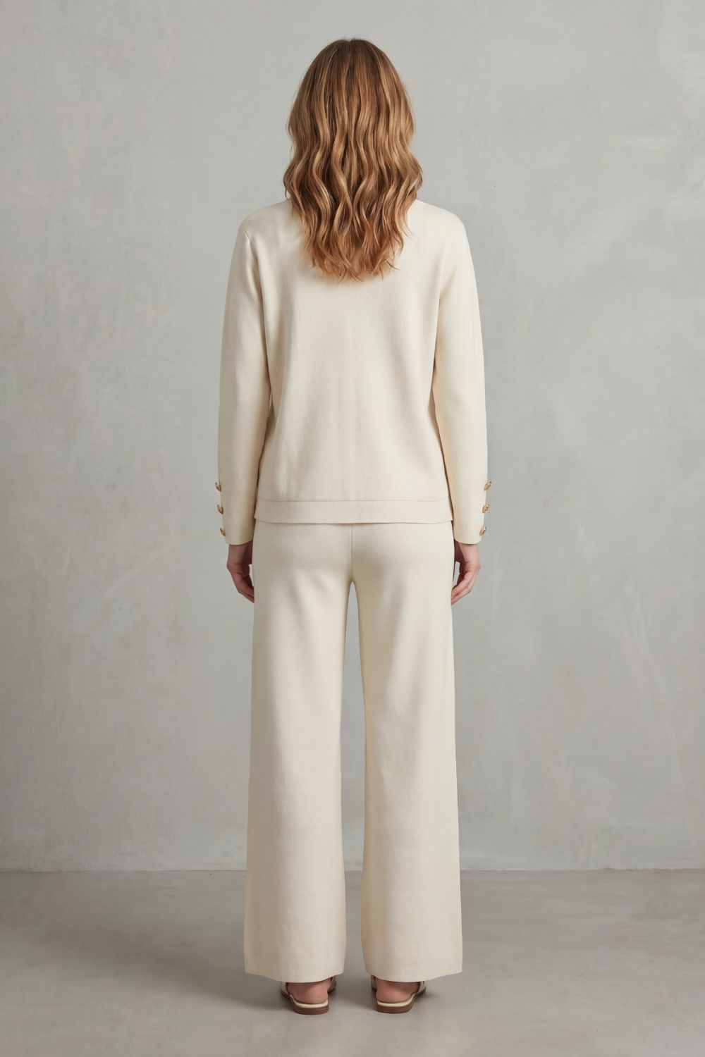 Livia – Gold button detail – Buttoned lounge set-10490773799255-OLVIA ROSE LONDON