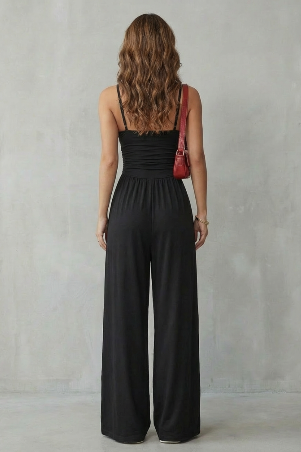 Lunarra – Double strap fit – Wide-leg jumpsuit-10510237008215-OLVIA ROSE LONDON