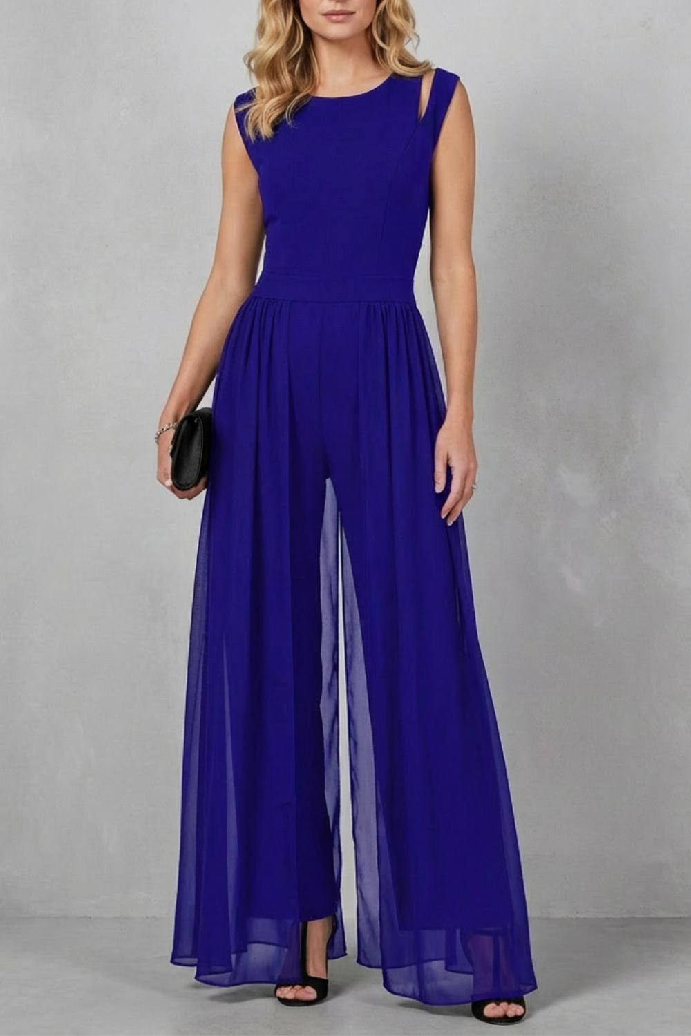 Maelira – Sheer panel cutout – Evening jumpsuit-10510486602071-OLVIA ROSE LONDON