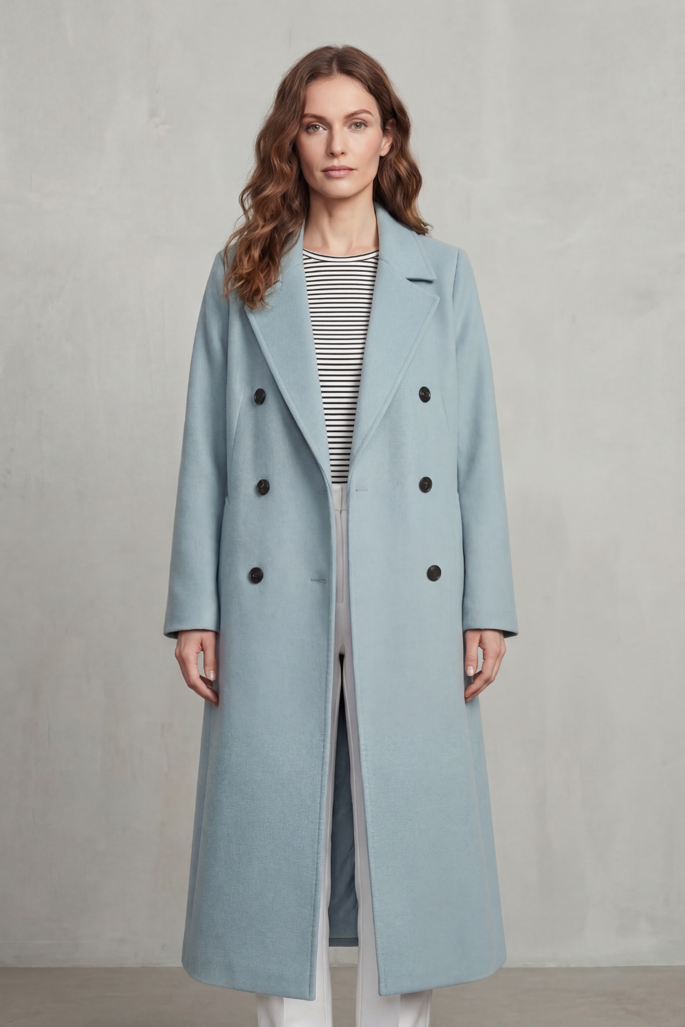 Maelisette – Double-breasted design – Wool blend coat-10494036640087-OLVIA ROSE LONDON