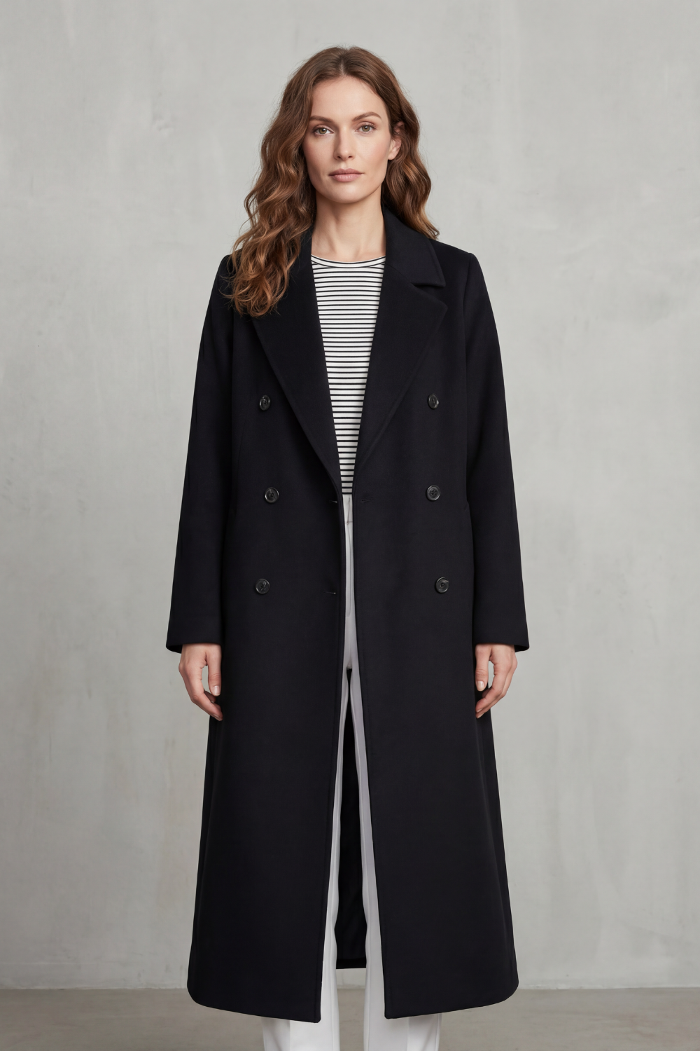 Maelisette – Double-breasted design – Wool blend coat-10494036640087-OLVIA ROSE LONDON