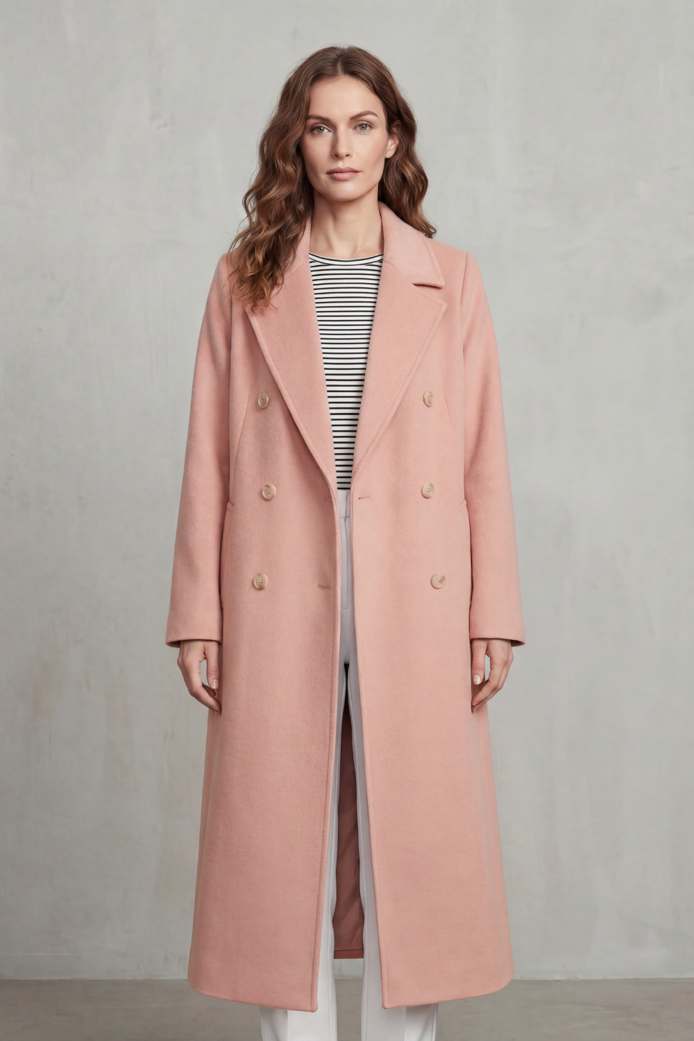 Maelisette – Double-breasted design – Wool blend coat-10494036640087-OLVIA ROSE LONDON