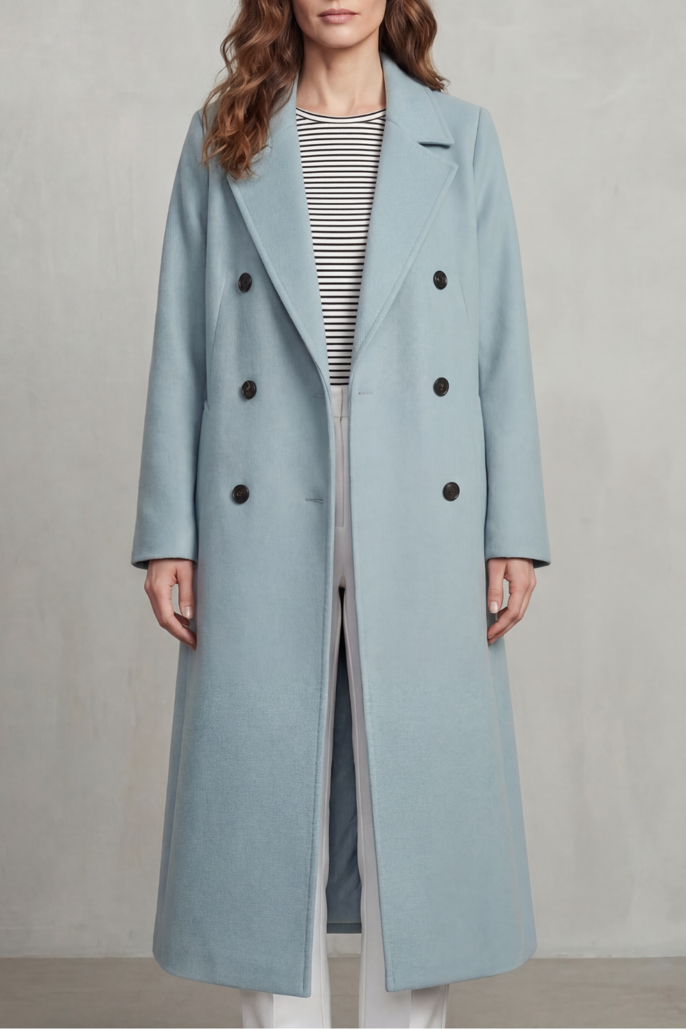 Maelisette – Double-breasted design – Wool blend coat-10494036640087-OLVIA ROSE LONDON