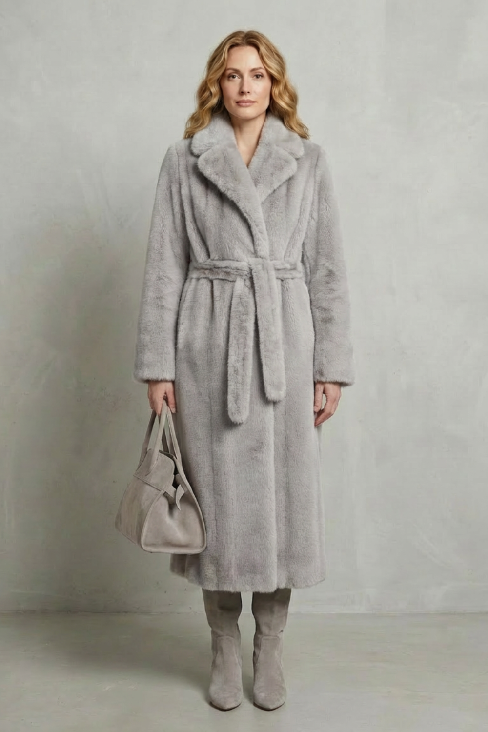 Marivonne – Oversized silhouette – Faux fur long coat-10494035165527-OLVIA ROSE LONDON