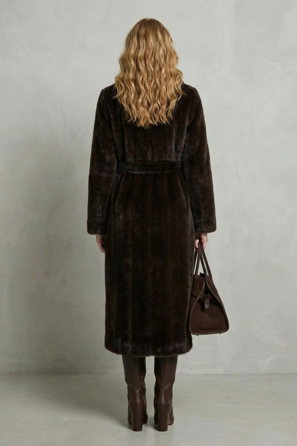 Marivonne – Oversized silhouette – Faux fur long coat-10494035165527-OLVIA ROSE LONDON