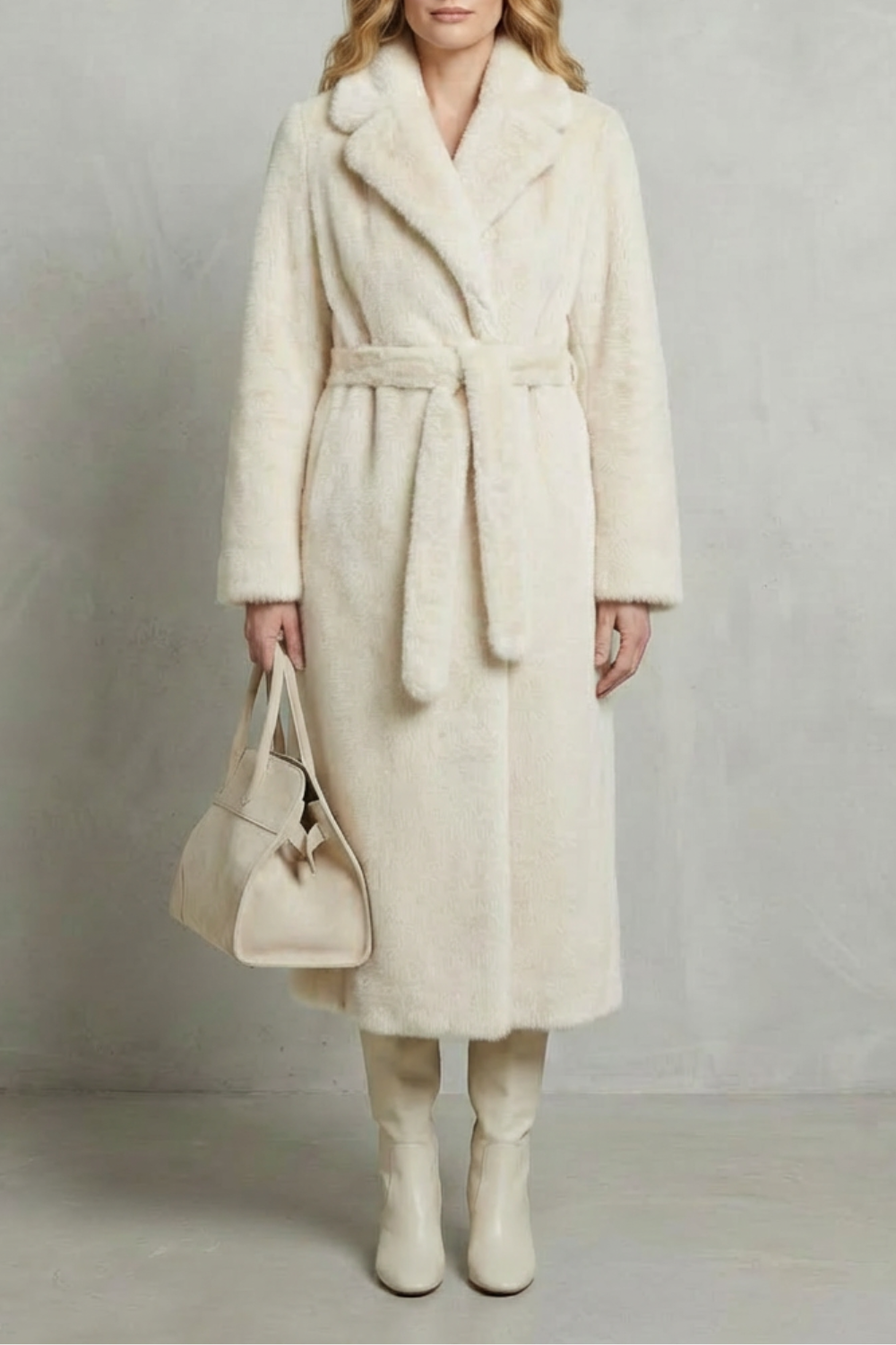 Marivonne – Oversized silhouette – Faux fur long coat-10494035165527-OLVIA ROSE LONDON