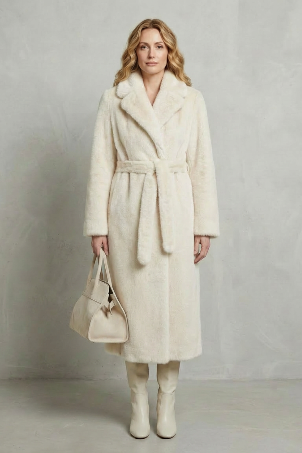 Marivonne – Oversized silhouette – Faux fur long coat-10494035165527-OLVIA ROSE LONDON