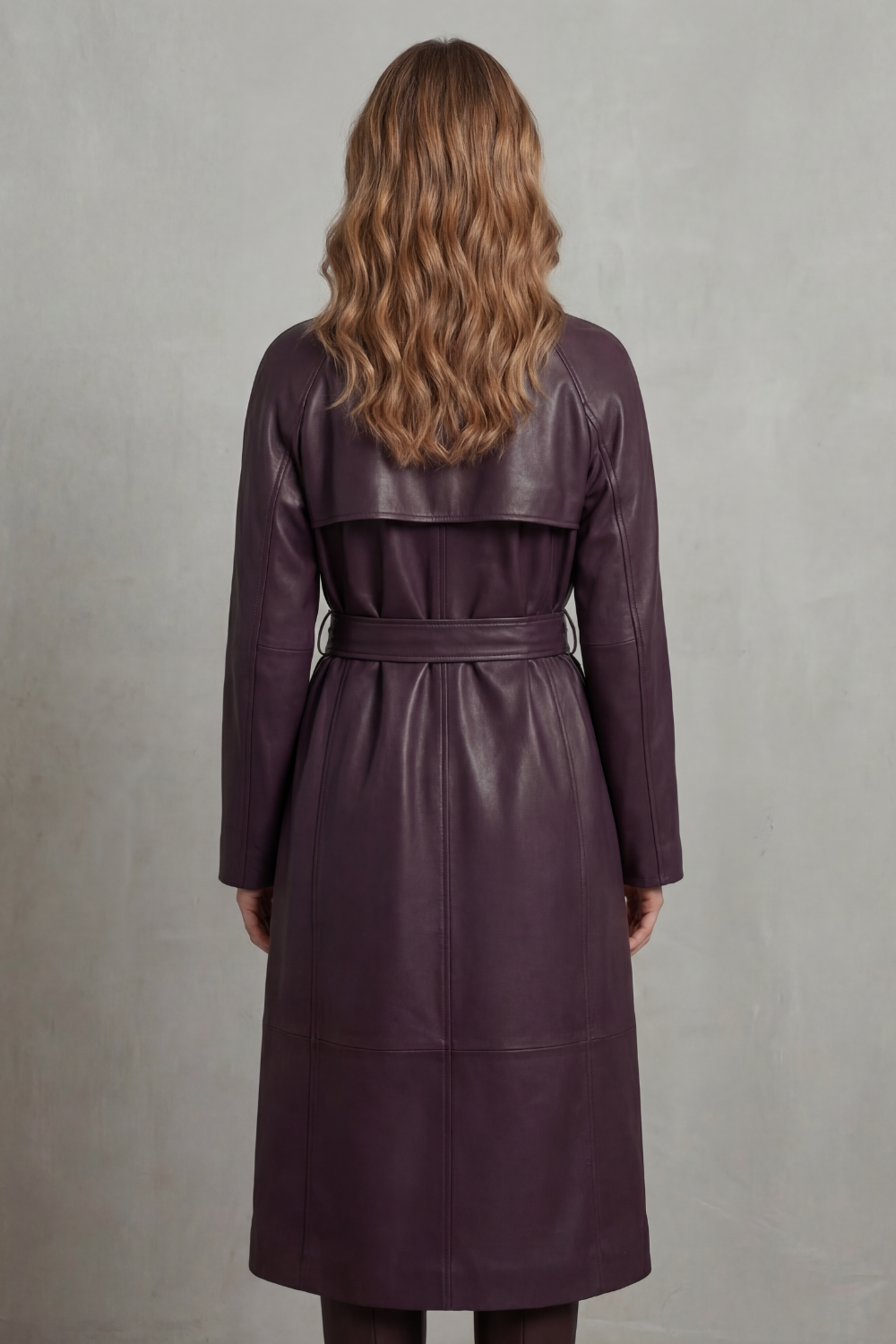 Marzienne – Waist-cinching silhouette – Faux leather trench coat-10482610504023-OLVIA ROSE LONDON