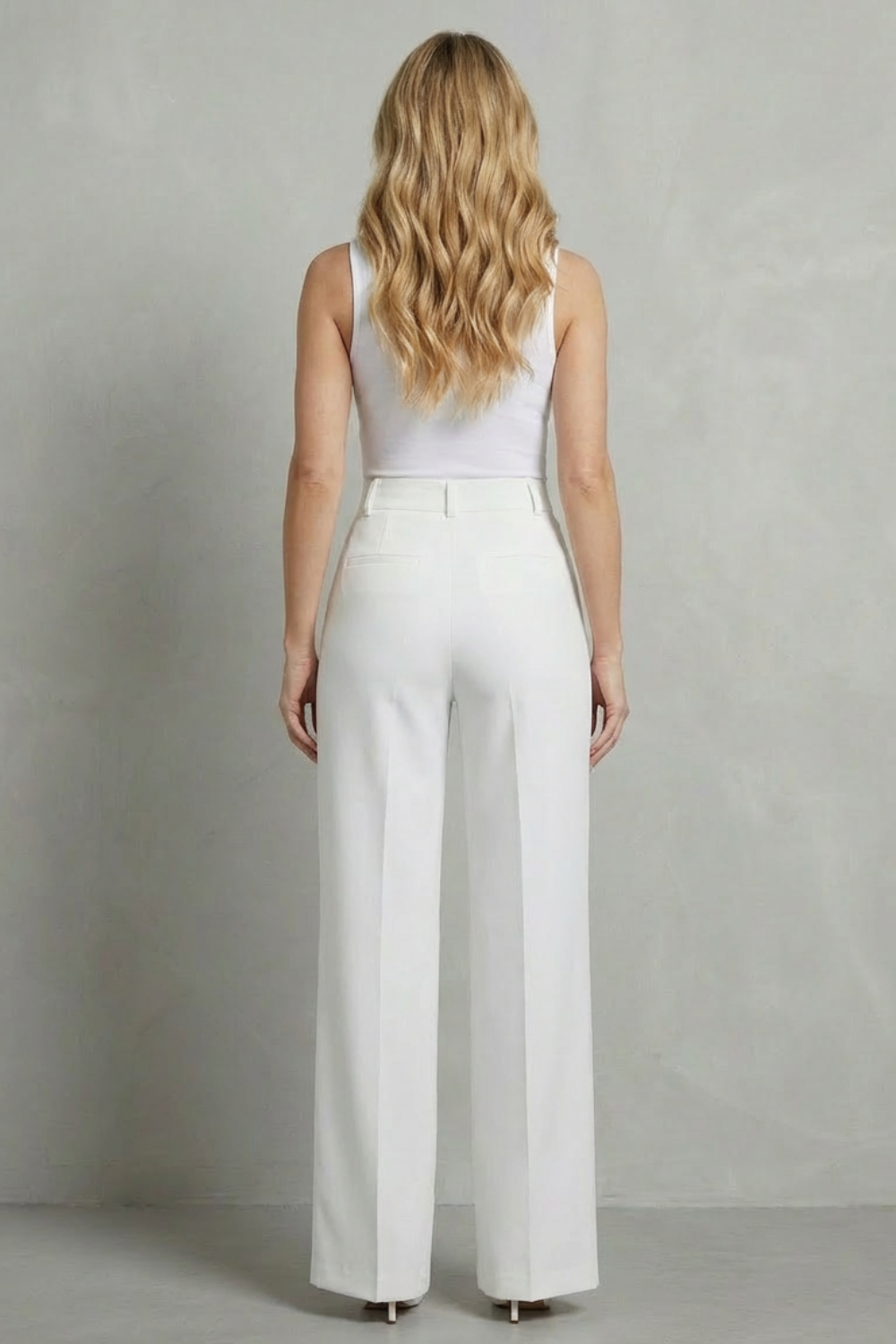 Mirelline – Sleek tailoring – High-waist straight-leg trousers-10507969036631-OLVIA ROSE LONDON