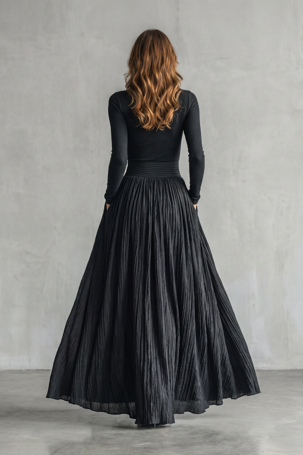 Neravelle – Pleated flow silhouette – Two-piece turtleneck set-10434809364823-OLVIA ROSE LONDON