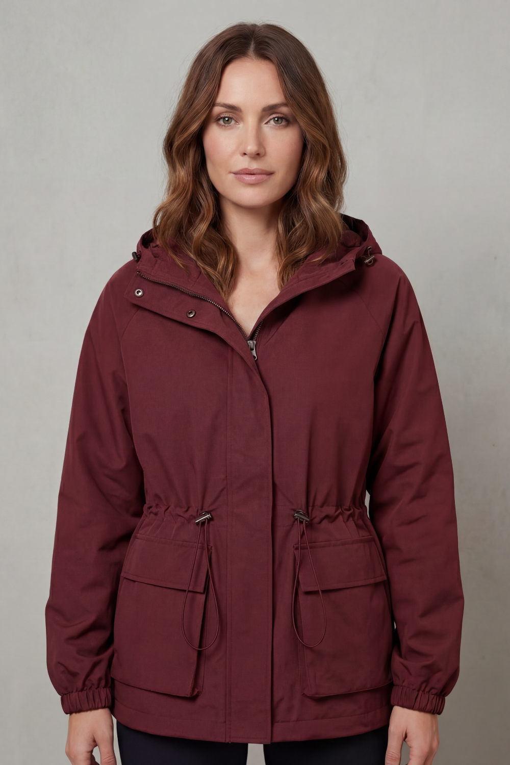 Ravelle – Utility style – Drawstring waterproof jacket-10494040768855-OLVIA ROSE LONDON