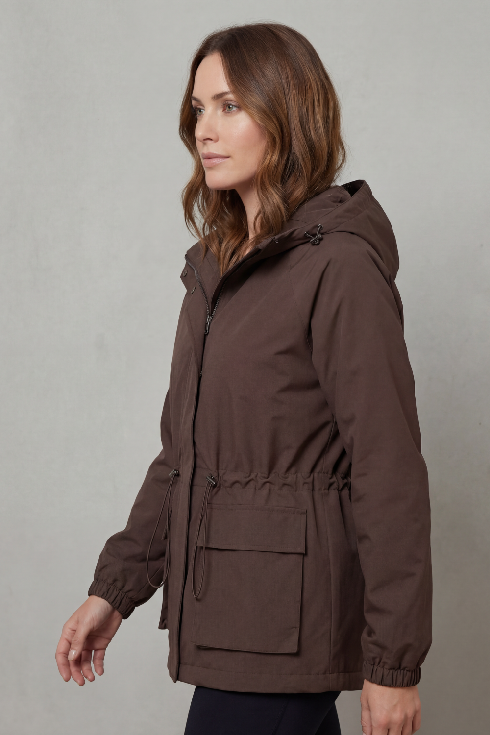 Ravelle – Utility style – Drawstring waterproof jacket-10494040768855-OLVIA ROSE LONDON