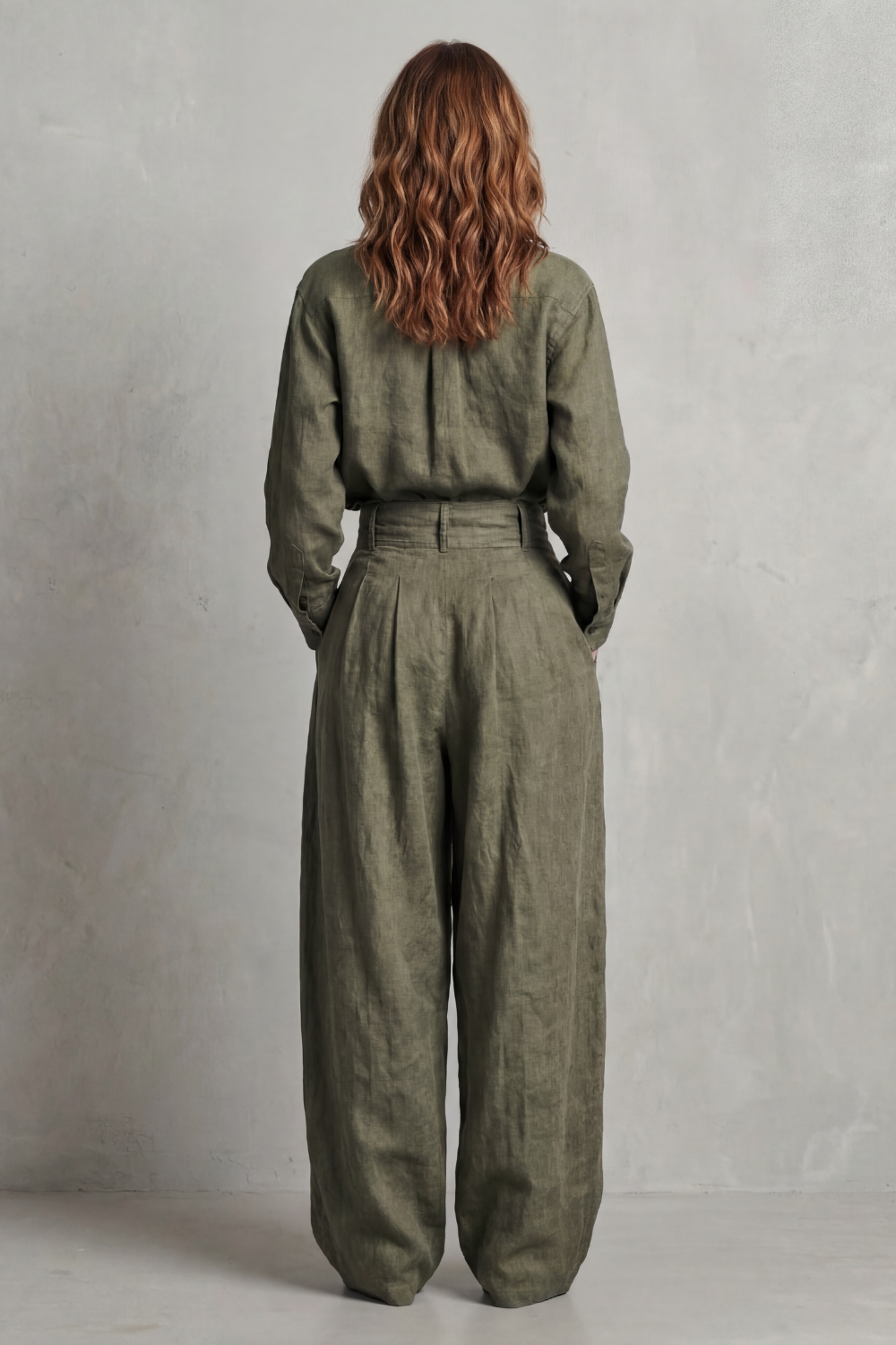 Savrielle – Relaxed neutral tailoring – Two-piece set-10483556483415-OLVIA ROSE LONDON