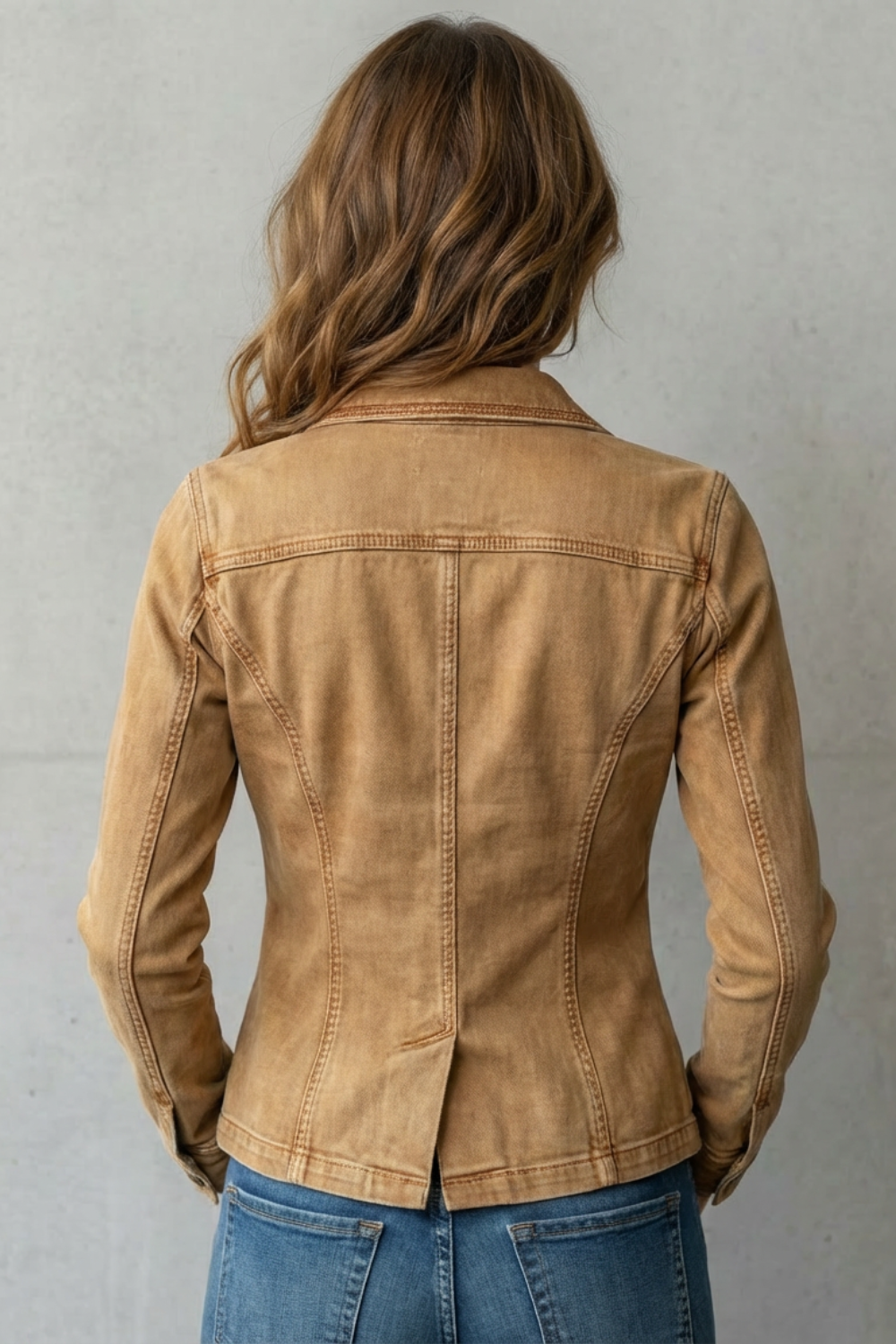 Valmira – Sculpted silhouette – Denim blazer-10497489600855-OLVIA ROSE LONDON